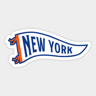 New York Pennant - Blue 1 Sticker